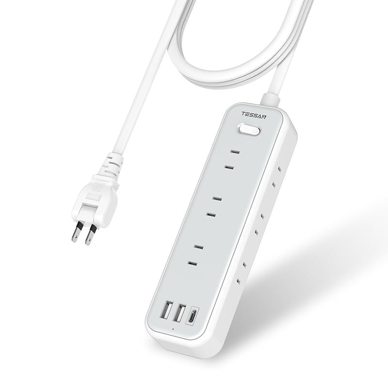延長コード 3m 電源タップ usb付き usb-c タイプc type-c コンセントタップ マルチタップ テーブルタップ 蛸足コンセント タコ足配線 一括スイッチ付き TESSAN 9個AC差込口 1個USB-Cポート 2個USB-Aポー
