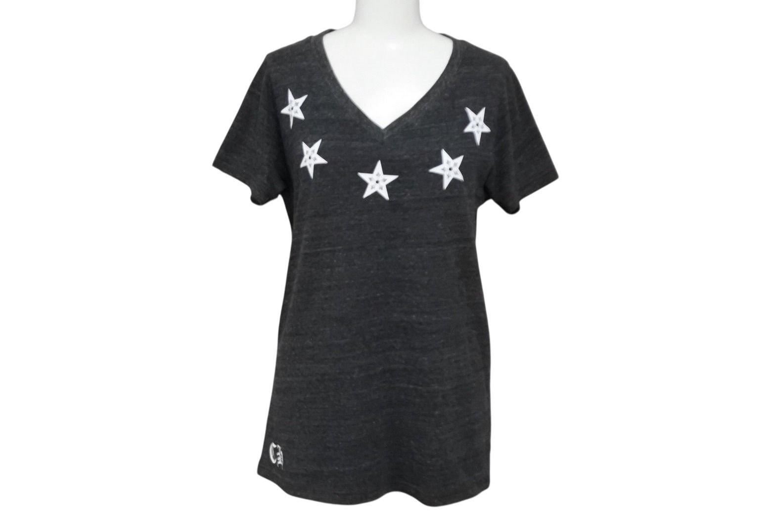 CHROME HEARTS クロムハーツ 半袖Vネック スタープリントTシャツ  