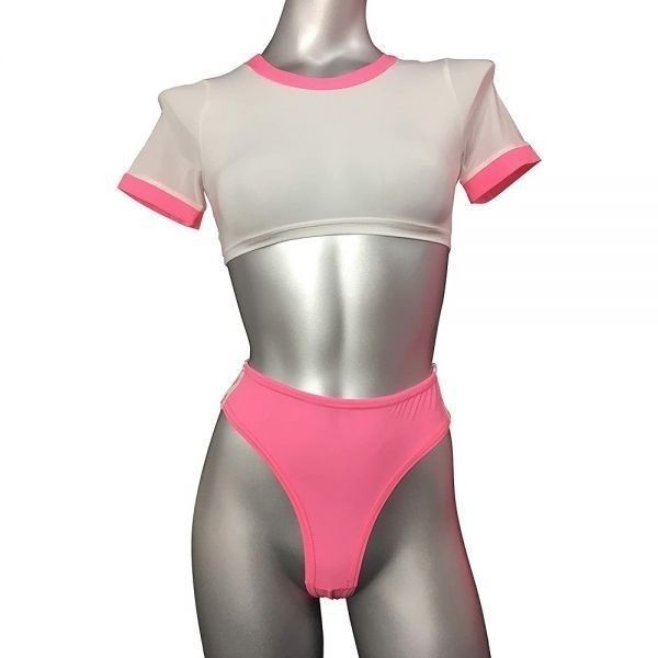 pharfaite バインダー ブルマ 体操服 ピンク Mサイズ 楽天市場】StarFire ゼッケン付き体操服ピンク コスチューム