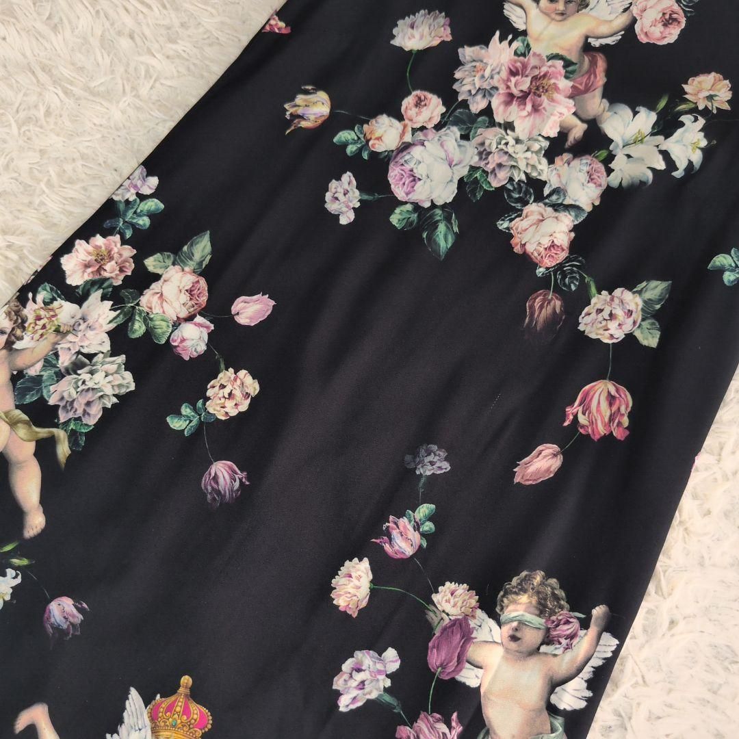 DOLCE&GABBANA★ワンピース42 希少✨DOLCE&GABBANA ドルチェアンドガッバーナ ドルガバ 天使と薔薇