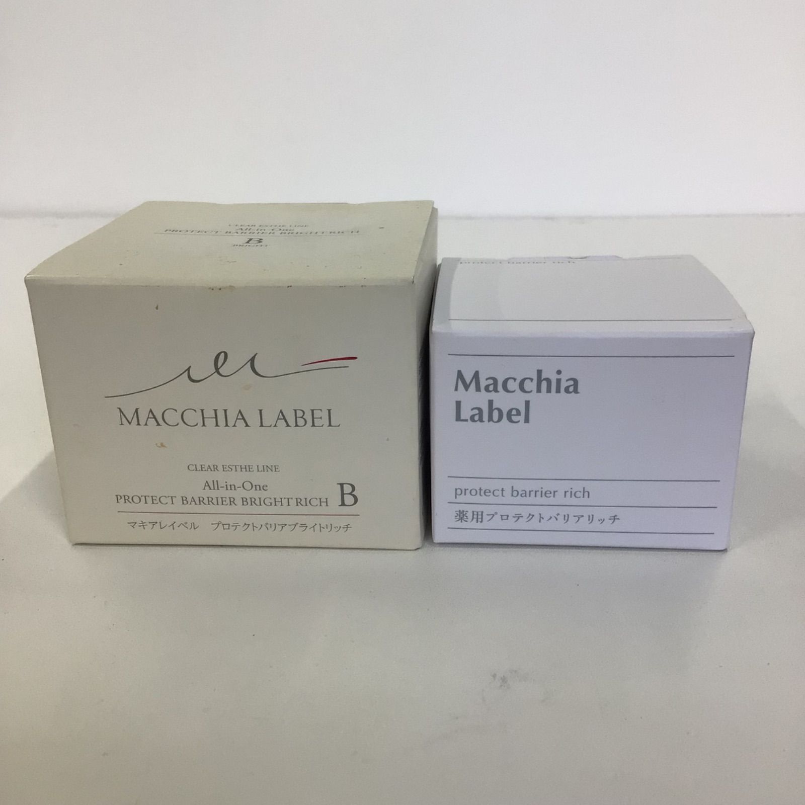 Y1055 MACCHIA LABEL プロテクトバリアブライトリッチ 120g 薬用プロテクトバリアリッチ 50g 2点セット
