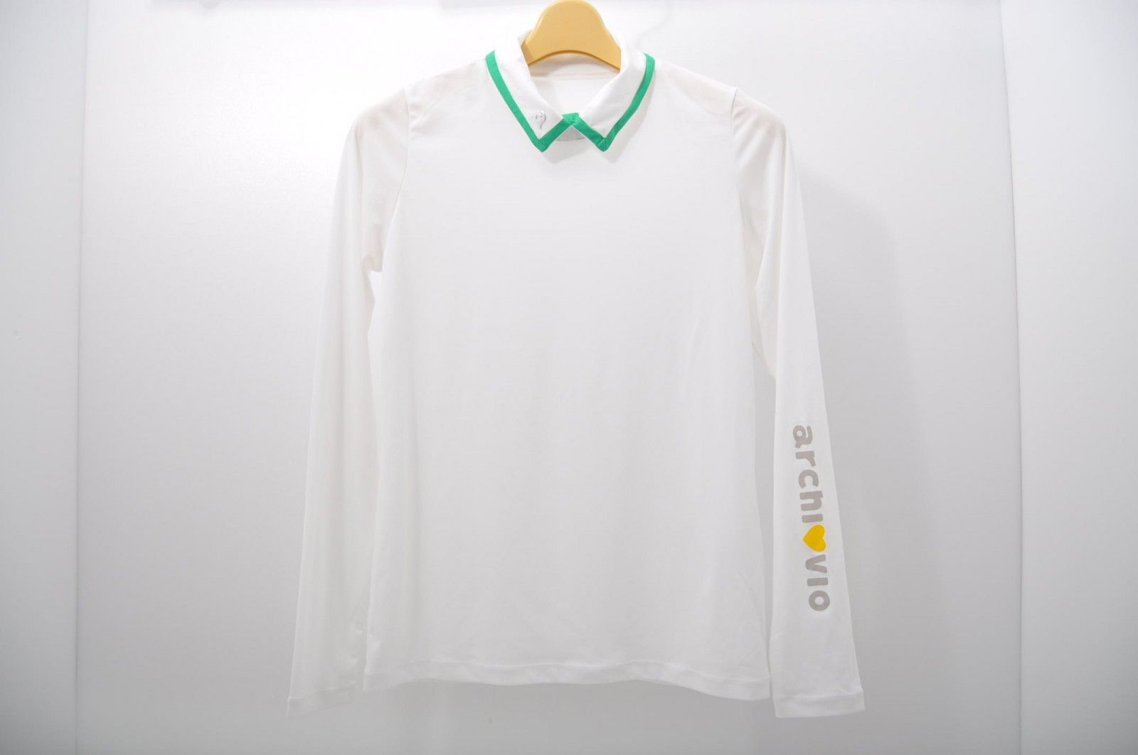 archivio - coco 中古 アルチビオ archivio レディース 長袖シャツ 36(S) 紺×白 ネイビー×ホワイト 長袖襟付き ストレッチ 薄手 archivio - coco 未使用品 アルチビオ archivio レディース 長袖