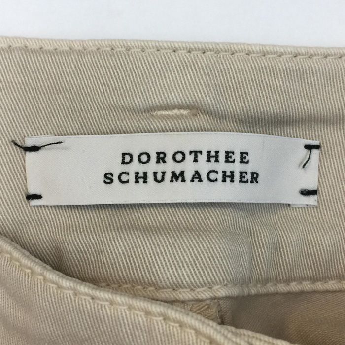 ドロシーシューマッハ DOROTHEE SCHUMACHER コットンパンツ サイズ2 ベージュ 春夏秋【中古】