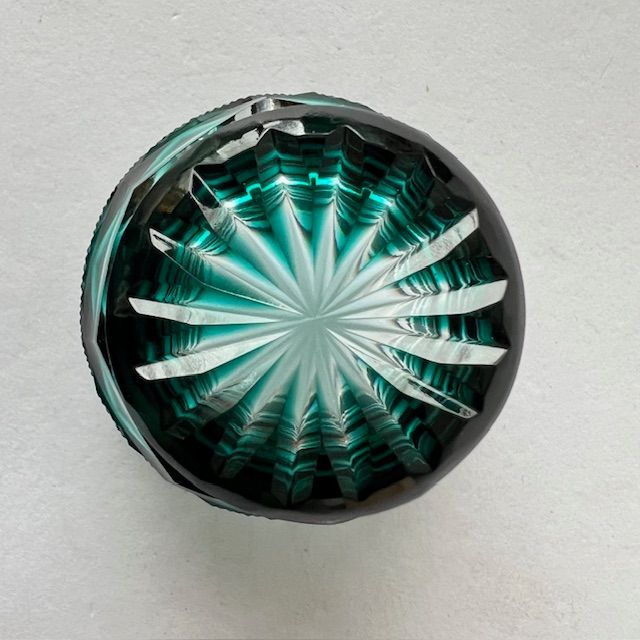 尚古集成館監修 薩摩ガラス工芸作 切子猪口 色被せガラス③ - メルカリ