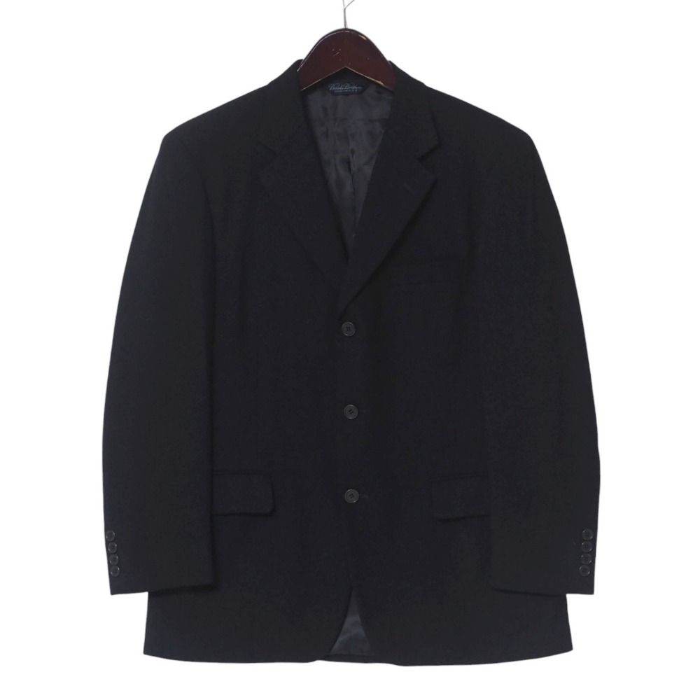 Brooks Brothers ブルックスブラザーズ ジャケット サイズ40REG 3Bジャケット テーラードジャケット ウール ブラック ブランド古着 20250417|RA4254