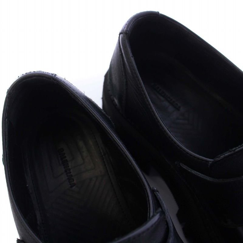 未使用✨️BALENCIAGA ローファー 革靴 BBロゴ レザー ヴィンテージ 23AW】BALENCIAGA Tractor ローファーレザー シューズ ロゴ