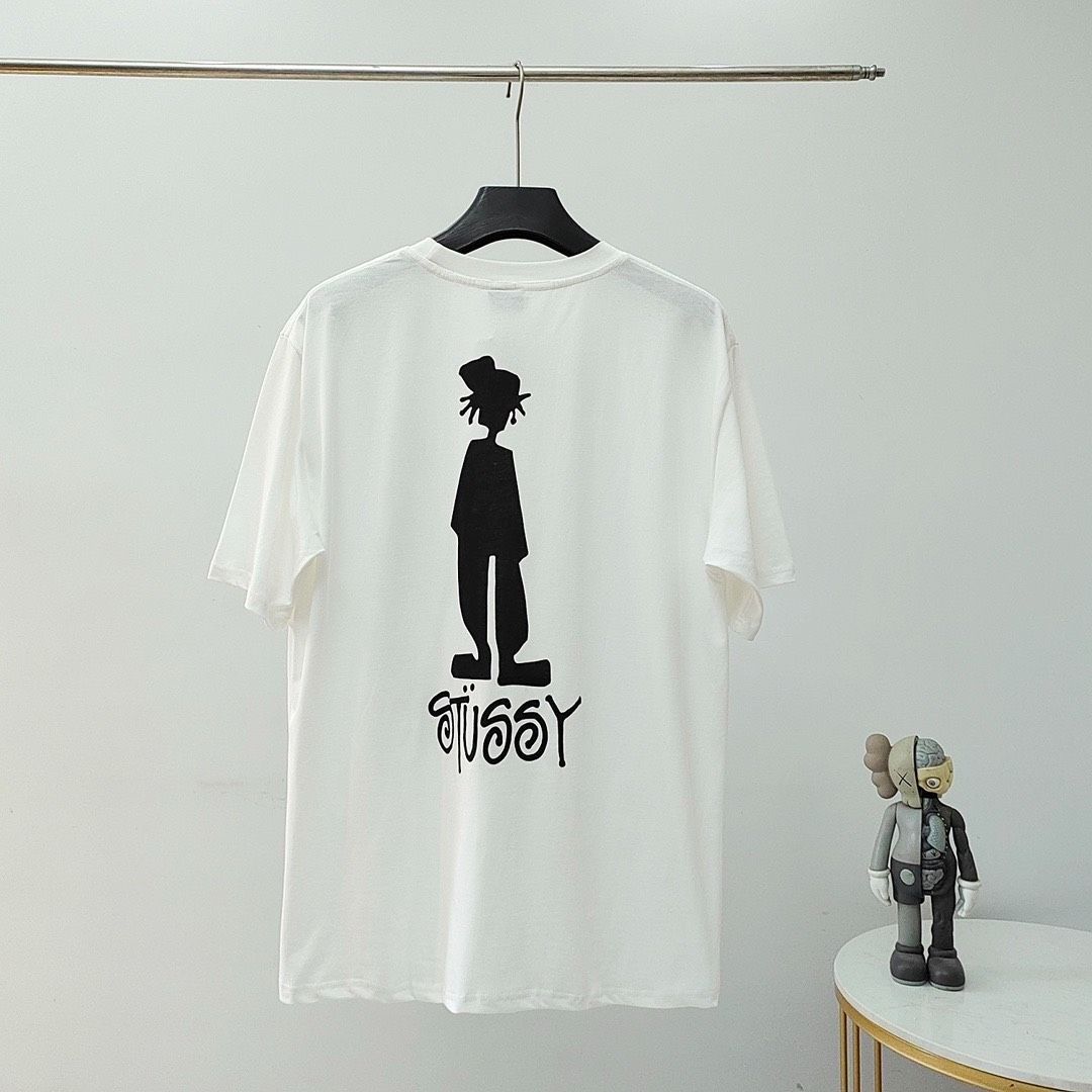 STUSSY Tシャツ Sサイズ　シャドーマン　新品未使用 新品未使用 stussyステューシーシャドーマンTシャツ ホワイトブ