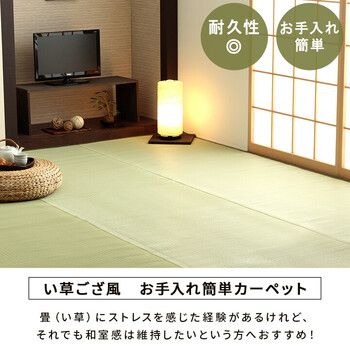 カーペット 日本製 洗えるPPカーペット 江戸間10畳 五木 アウトドアにも