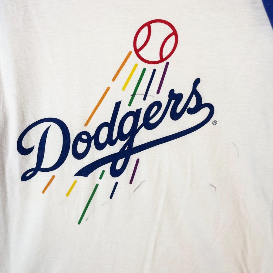 MLBロサンゼルス・ドジャースDodgers七分袖ラグランTシャツ