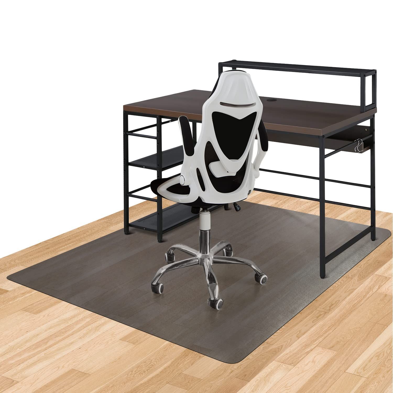 【在庫セール】床保護マット TIXPOL 特大サイズ160×130cm ゲーミングチェアマット PVC 抗菌 防カビ ズレない 厚さ1.5mm 静電気防止 無味無臭 デスクごとチェアマット ソフト おしゃれ キズ防止 お