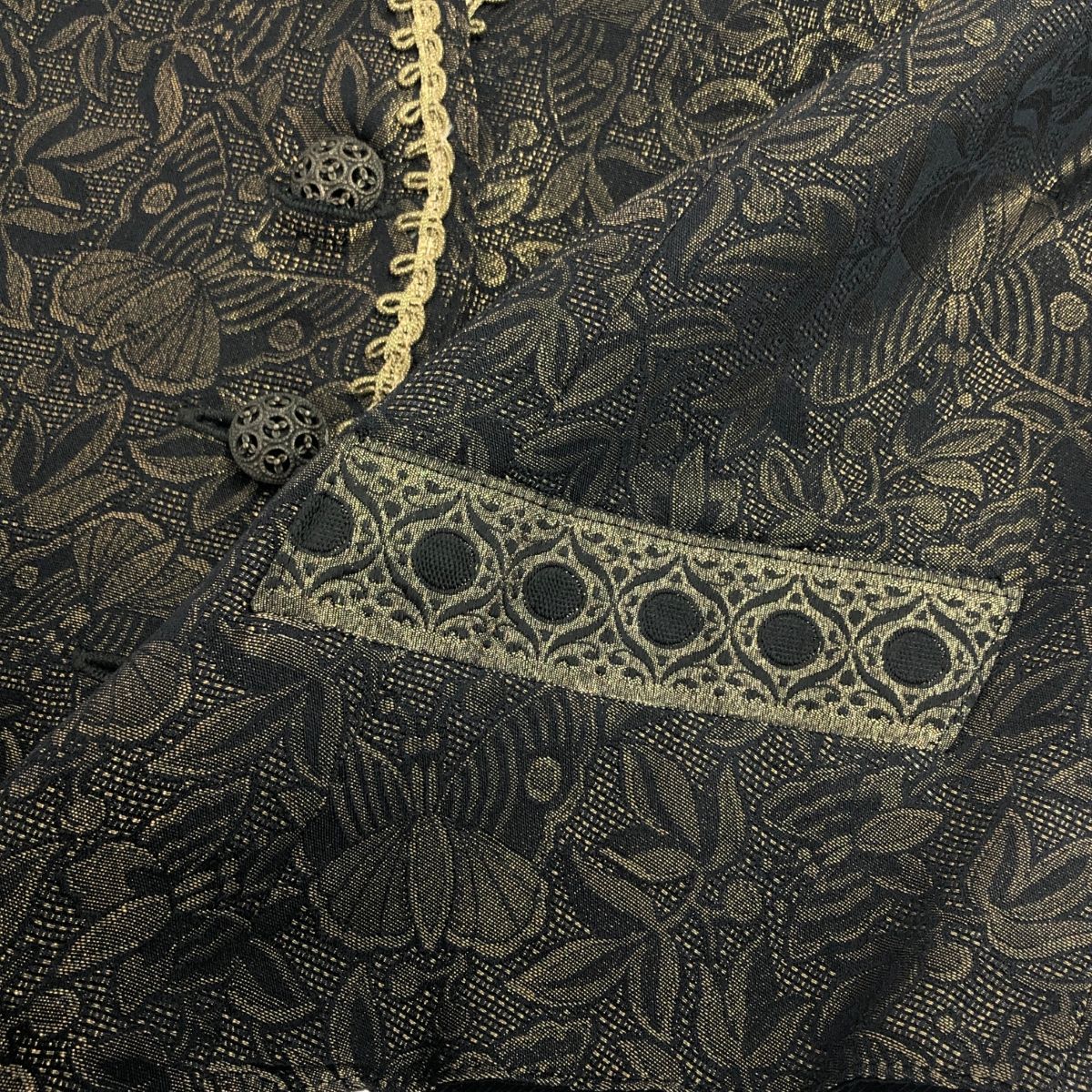 import Rossa インポートロッサ 刺繍ベスト 大きいサイズ:44 ブラック