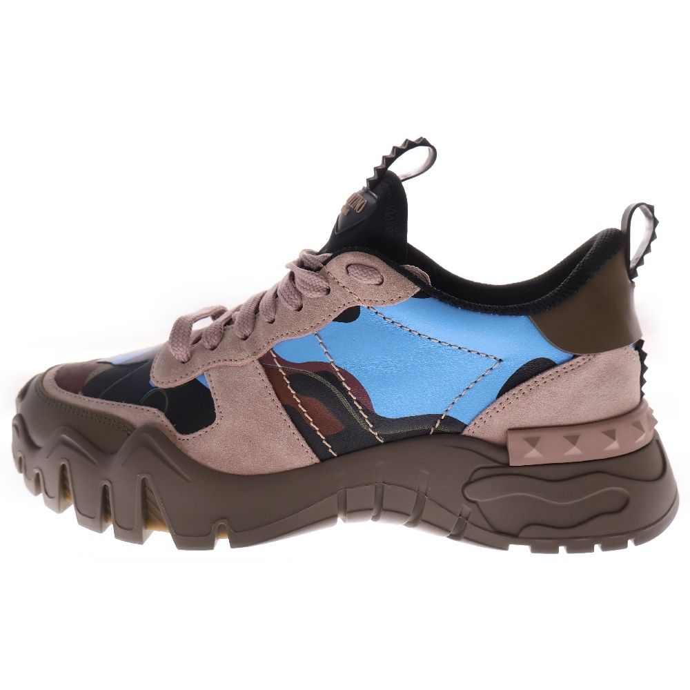 VALENTINO (ヴァレンチノ) ロックスタッズ カモフラ スウェード レザー  