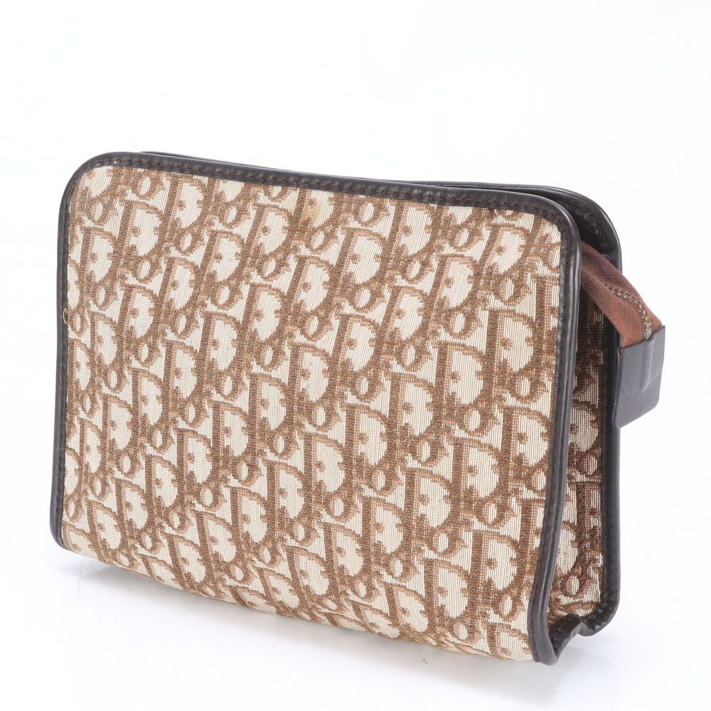 クリスチャンディオール トロッター レザー セカンドバッグ クラッチ