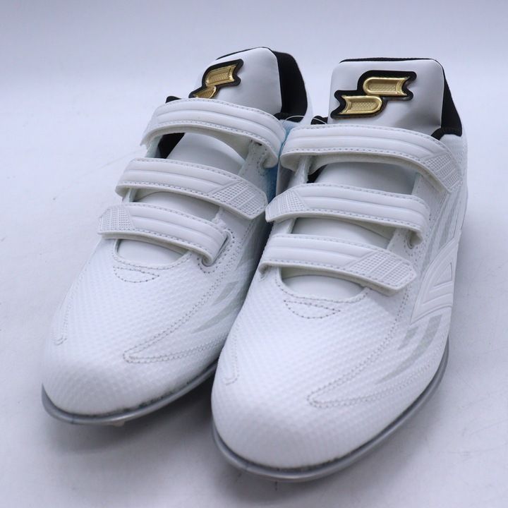 エスエスケー 野球スパイク 未使用 プロエッジ シューズ 靴 白 メンズ 27.5サイズ ホワイト SSK