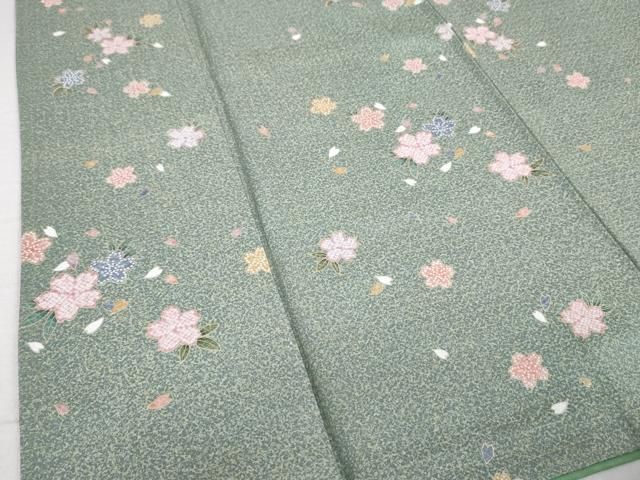 平和屋着物□上質な小紋 舞花文 金彩 正絹 逸品 DAAP9569ob