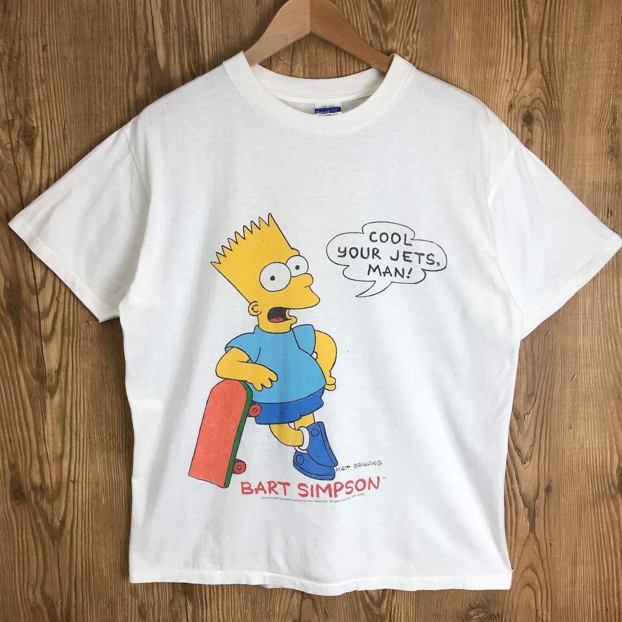 USA製 90s The Simpsons Bart Simpson プリント 半袖 Tシャツ サイズ 