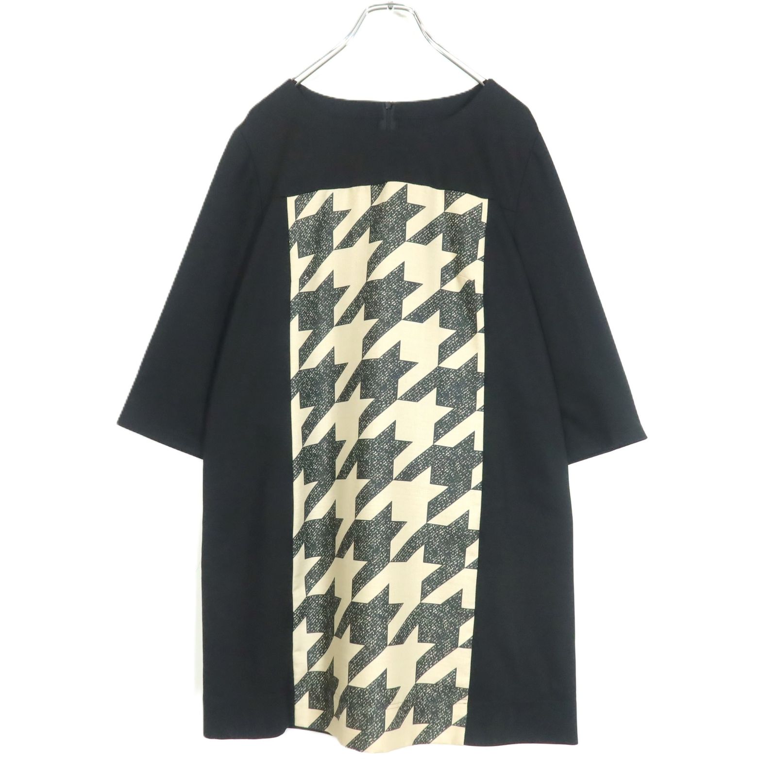 美品】レリアン☆ワンピース 大きいサイズ13＋ 黒系 大人上品な