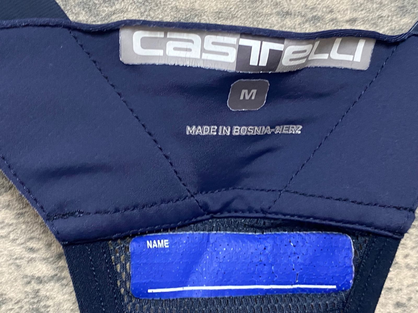 JF622 カステリ CASTELLI ロッソコルサ ROSSO CORSA ビブショーツ 濃紺 M SOUDAL QUICK STEP BRIGHTFACE_UK