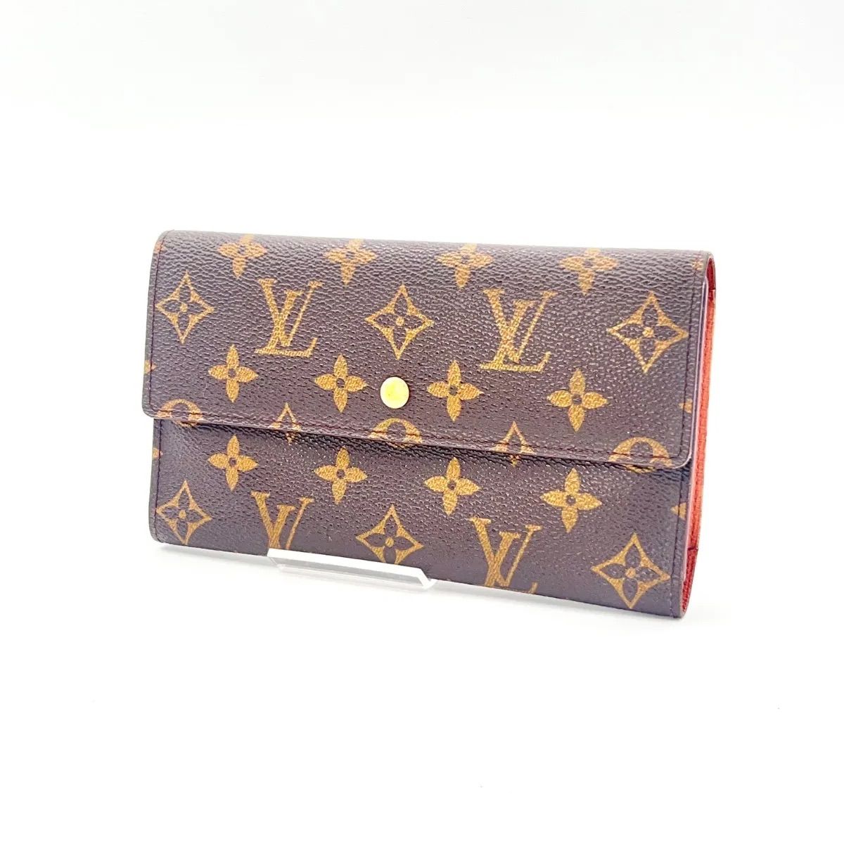 確認用LOUIS VUITTON 三つ折り財布 ブラウン