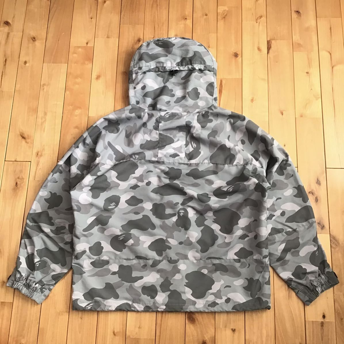 Color camo hoodie jacket Lサイズ グレー a bathing ape BAPE
