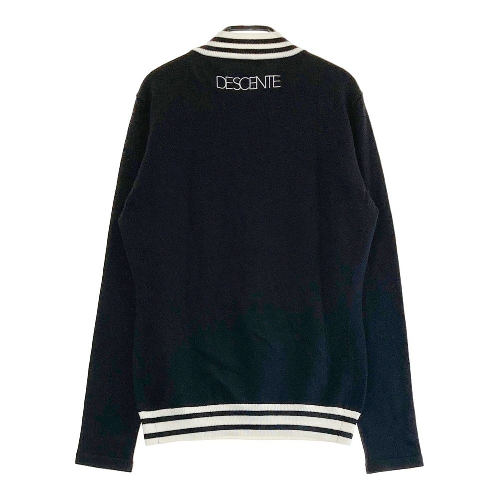 サイズ M DESCENTE GOLF デサントゴルフ DGWUJL07 変形ネック ニットセーター ブラック系 240101530194 ゴルフウェア レディース ストスト
