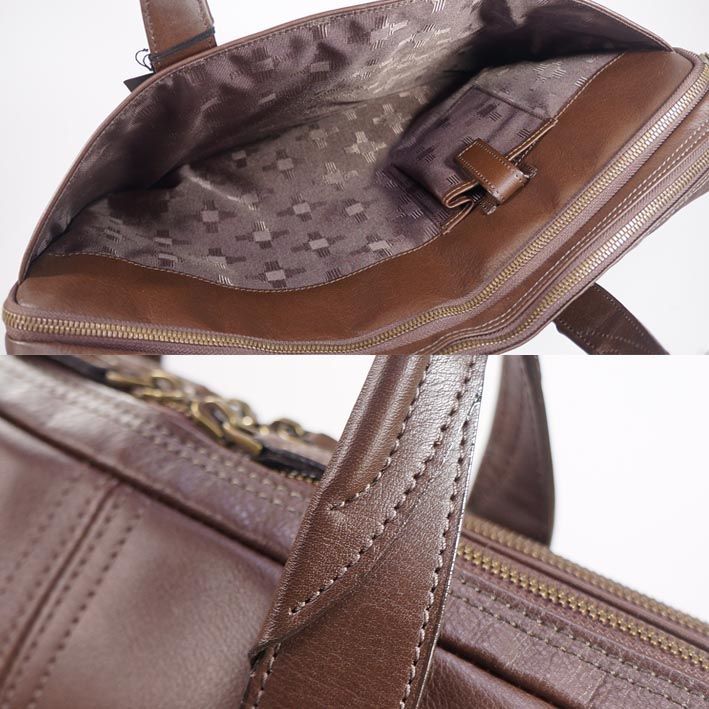 ランバンコレクション LANVIN COLLECTION 牛革 2WAY ブリーフケース 