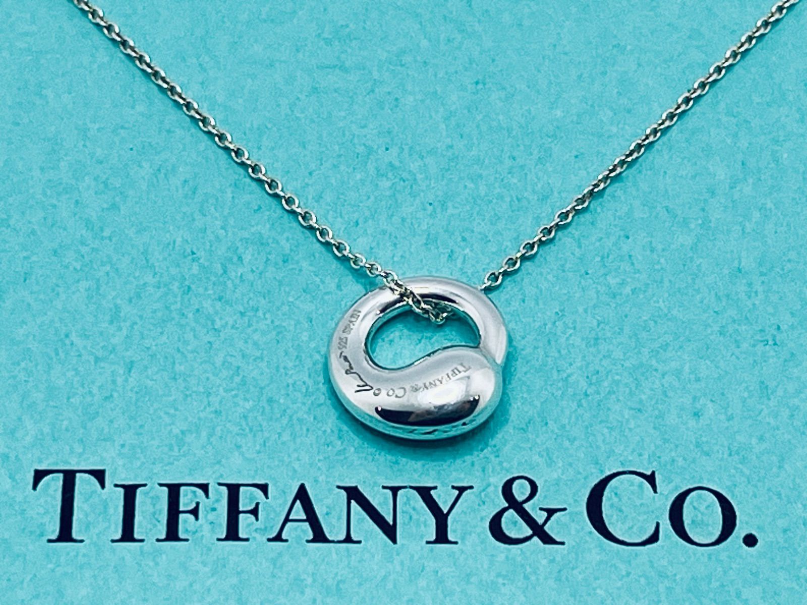 a116 美品 Tiffany&Co. ティファニー エターナルサークル ネックレス