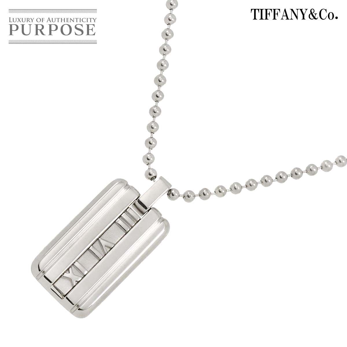 ティファニー TIFFANY&Co. アトラス プレート ネックレス 50cm SV シルバー 925 Necklace 90248010 - メルカリ