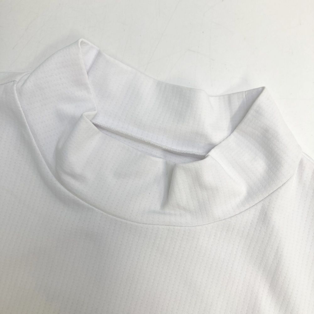 サイズ：5 PEARLY GATES パーリーゲイツ 2025年モデル ハイネック半袖Tシャツ  ホワイト系 [240101497947] ゴルフウェア メンズ ストスト サイズ：5 PEARLY GATES パーリーゲイツ 2025年モデル ハイネック半袖T
