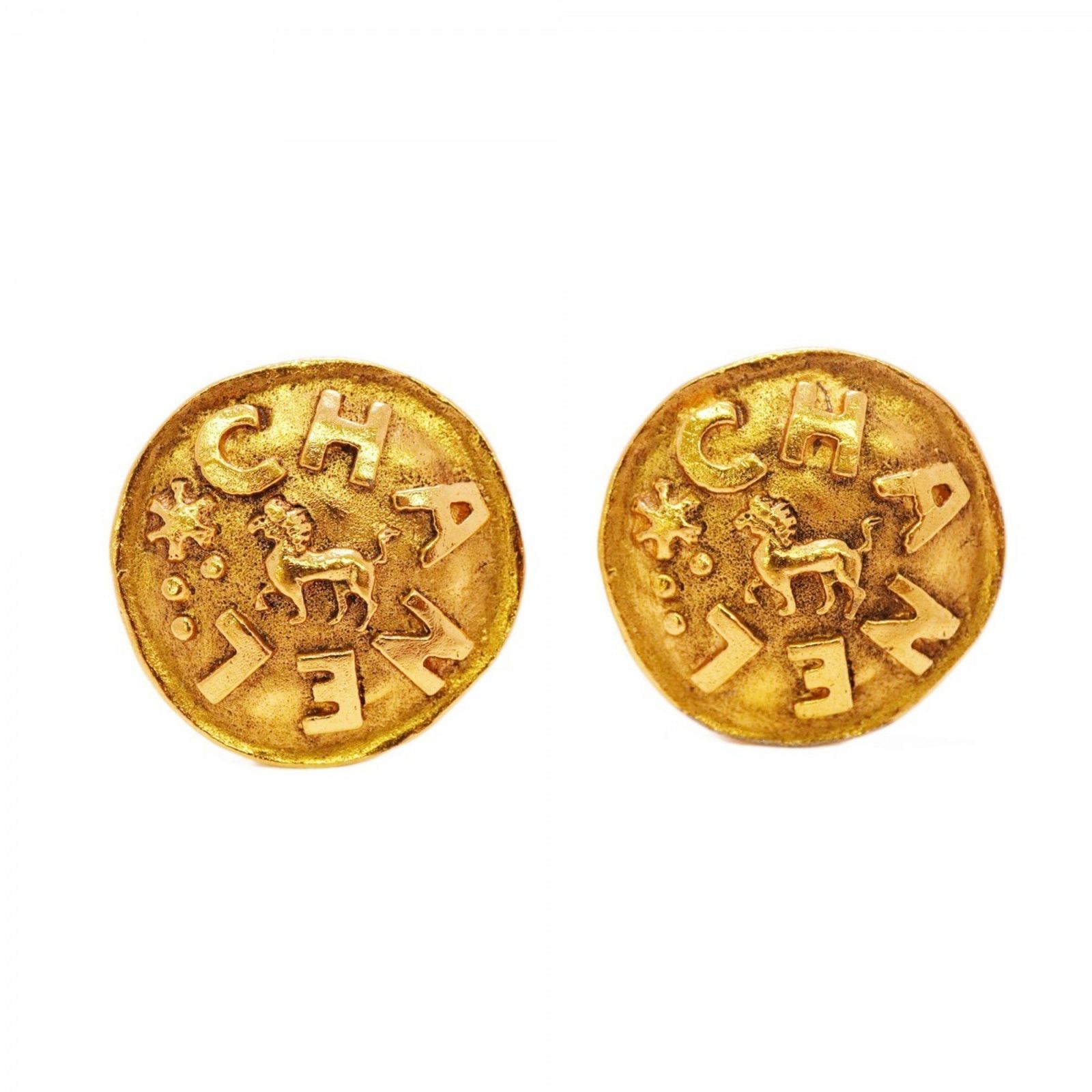シャネル(Chanel) シャネル カフス  シャネル  サークル ホースモチーフ GPメッキ ゴールドメンズ レディース