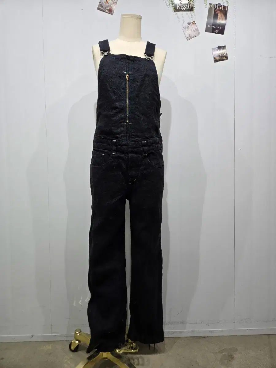 オーゾン ブラック デニム オーバーオール オールインワン HYSTERIC GLAMOUR