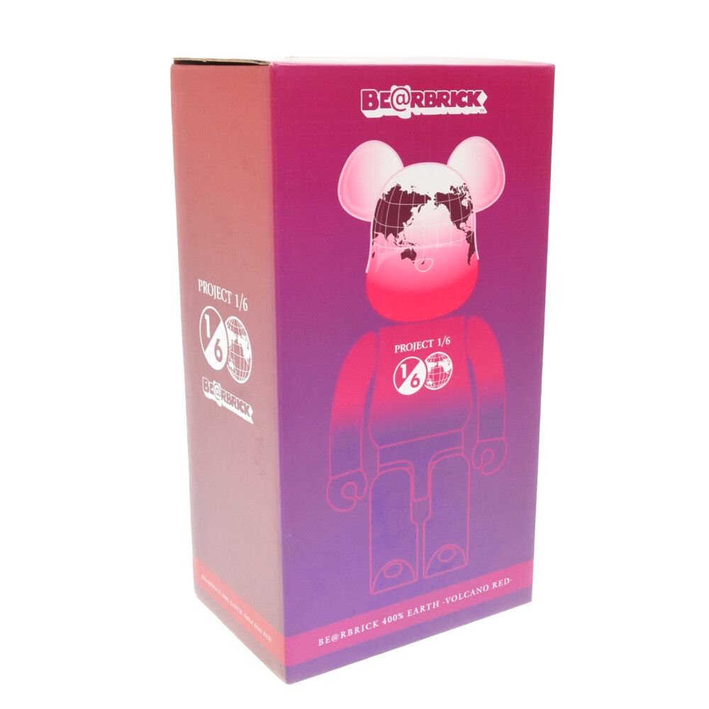 MEDICOM TOY (メディコムトイ) BE@RBRICK PROJECT 1/6 EARTH VOLCANO RED 400% ベアブリック  プロジェクト1/6 火山 フィギュア イエロー/レッド - メルカリ