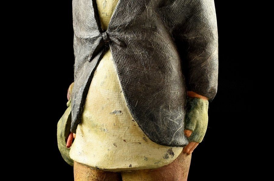 【90％OFF超高級ブランド】 蔵A2949f 人形作家 雨宮英子 桐塑人形 朝市にて 日本工芸会 生産完了品