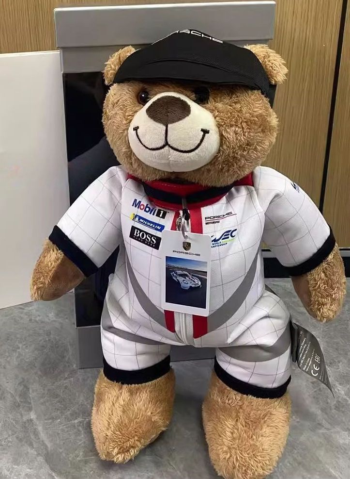 ポルシェ テディベア ぬいぐるみ WEC ルマン プレゼント 納車祝い 箱