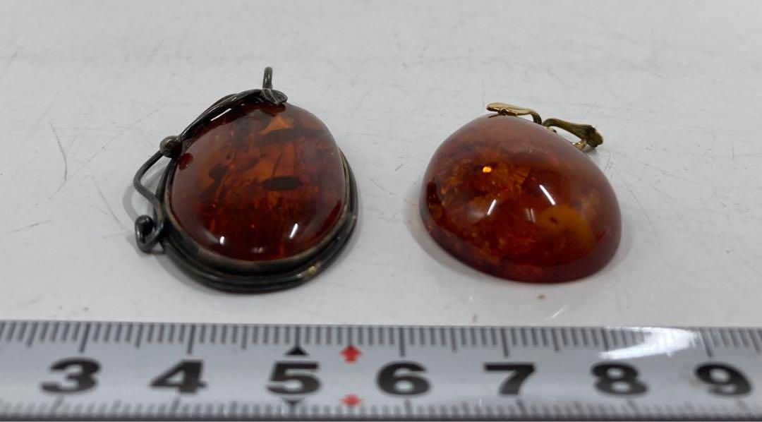 銀金貝付ネックレストップ等 3点