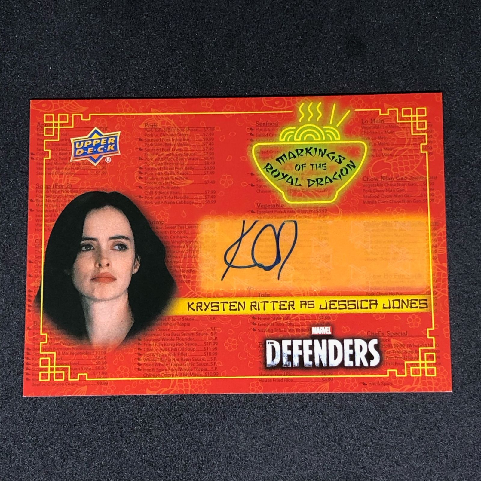 Krysten Ritter | クリステン リッター 2018 Upper Deck マーベル ザ ディフェンダーズ サインカード RD-KR