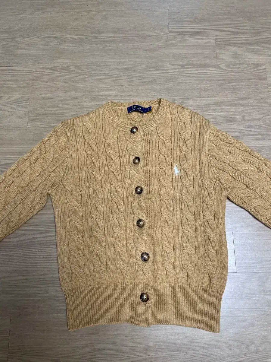 ポロ Ralph Lauren ラルフローレン ケーブル編み カーディガン L