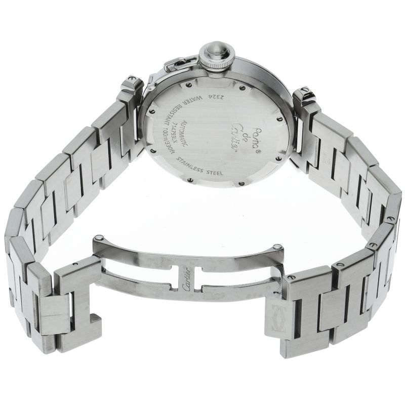 カルティエ パシャC ウォッチ W31074M7 箱 保証書 SS ユニセックス時計  
