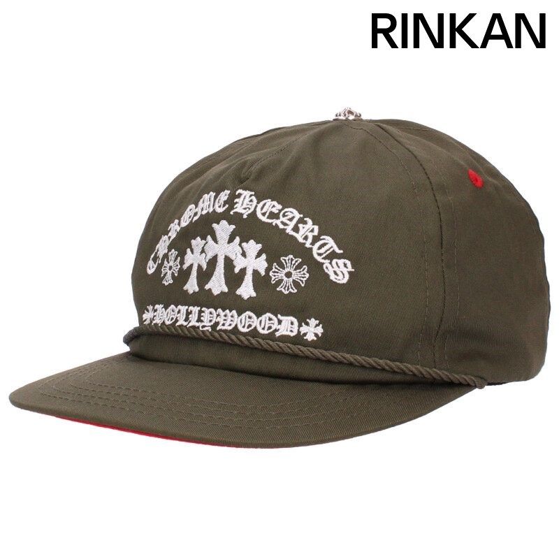 クロムハーツ GAS STATION CAP トリプルクロス刺繍ベースボールキャップ メンズ ONE SIZE