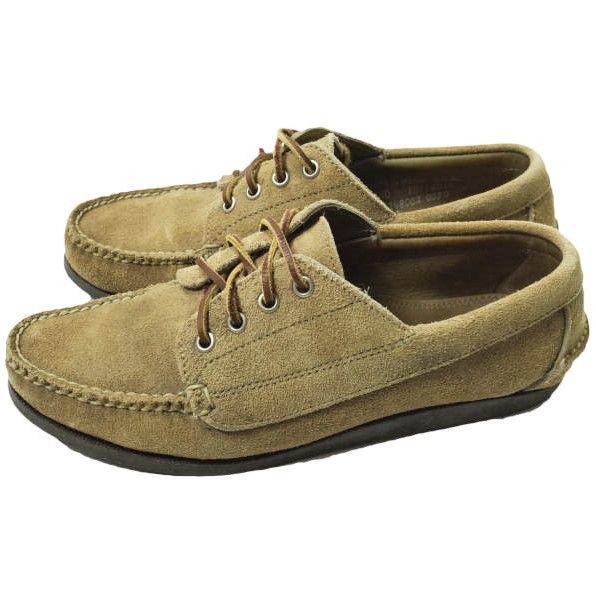 Atlantic Works アトランティックワークス アメリカ製 4 Eyelet Blucher Moccasin Suede スエードモカシン  US8.5D(26.5cm) ベージュ デッキシューズ シューズ g12394 - メルカリ