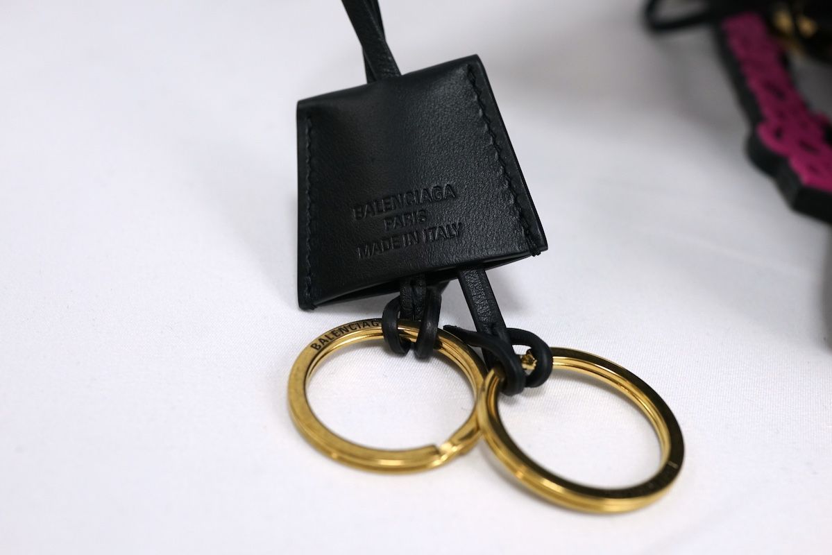 キーホルダー・キーリング BALENCIAGA Rodeo Micro Purse - Balenciaga - Leather - Black キーホルダー・キーリング BALENCIAGA Rodeo Micro Purse