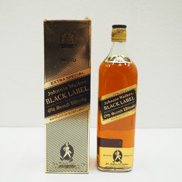 ジョニーウォーカー Johnnie Walker ブラックラベル BLACK LABEL 箱付 エクストラ・スペシャル EXTRA SPECIAL  1000ml 黒 未開栓 - メルカリ