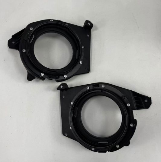 スズキ ジムニー JB64 JB74 対応 ヘッドライトブラケット フロントライト取付ステー ABS＋ステンレス製 黒