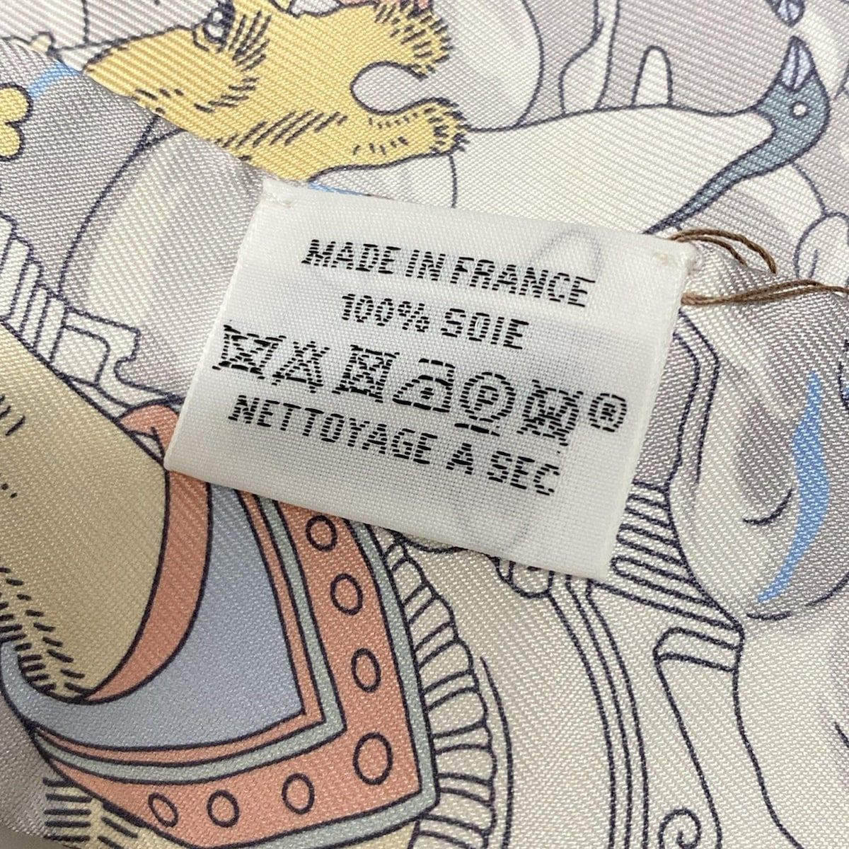 HERMES(エルメス) スカーフ美品 ツイリー キャメル(ブラウン)×マルチ  