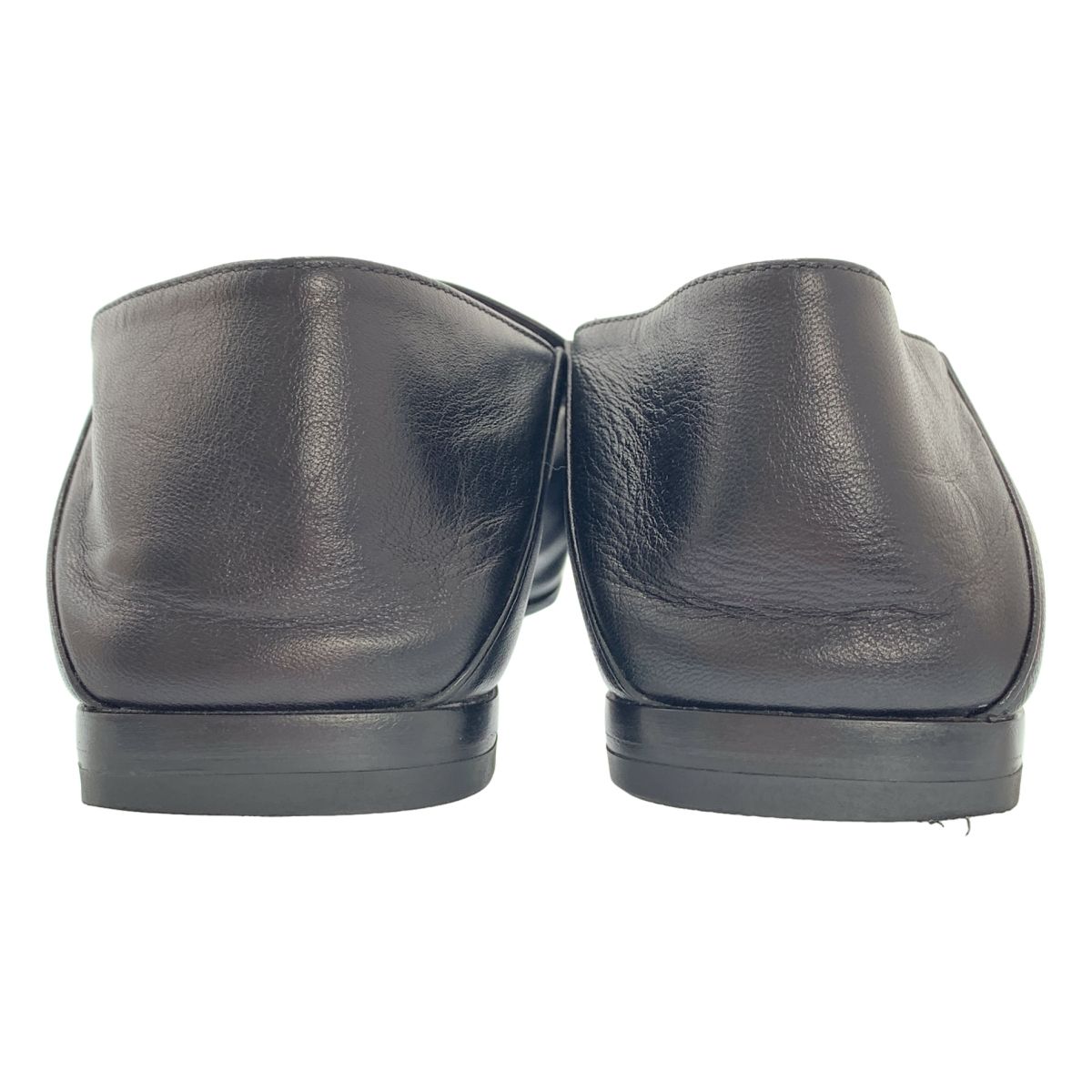 Sergio Rossi レザー ポインテッドトゥ フラットシューズ SERGIO ROSSI