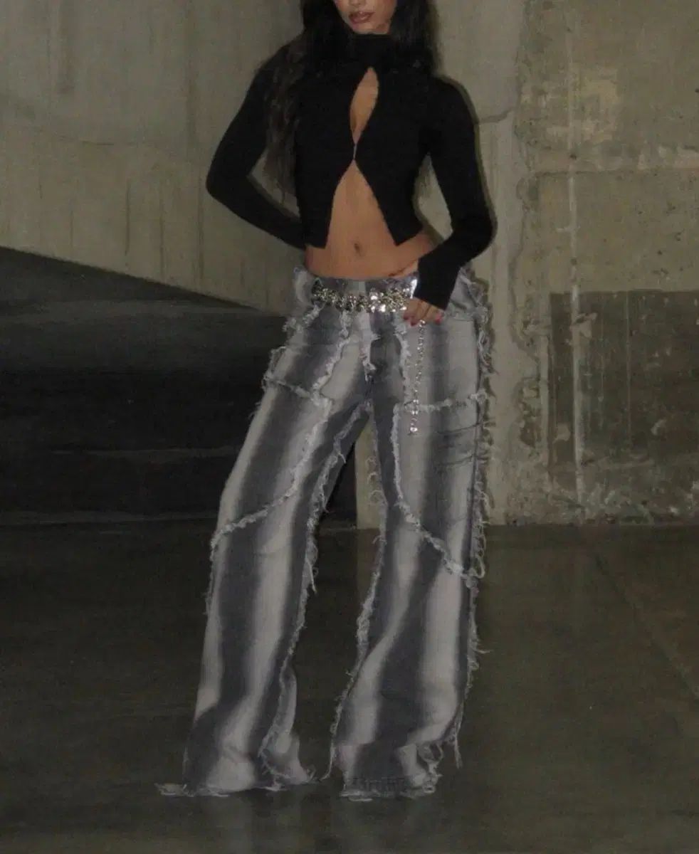 s nofaith studios フ デニム パンツ