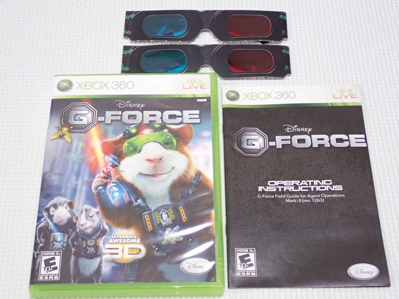 Xbox360 - xbox360★DISNEY G-FORCE 海外版 北米版 3Dメガネ 2個付 xbox360☆DISNEY G-FORCE 海外版 北米版 3Dメガネ 2個付☆箱付