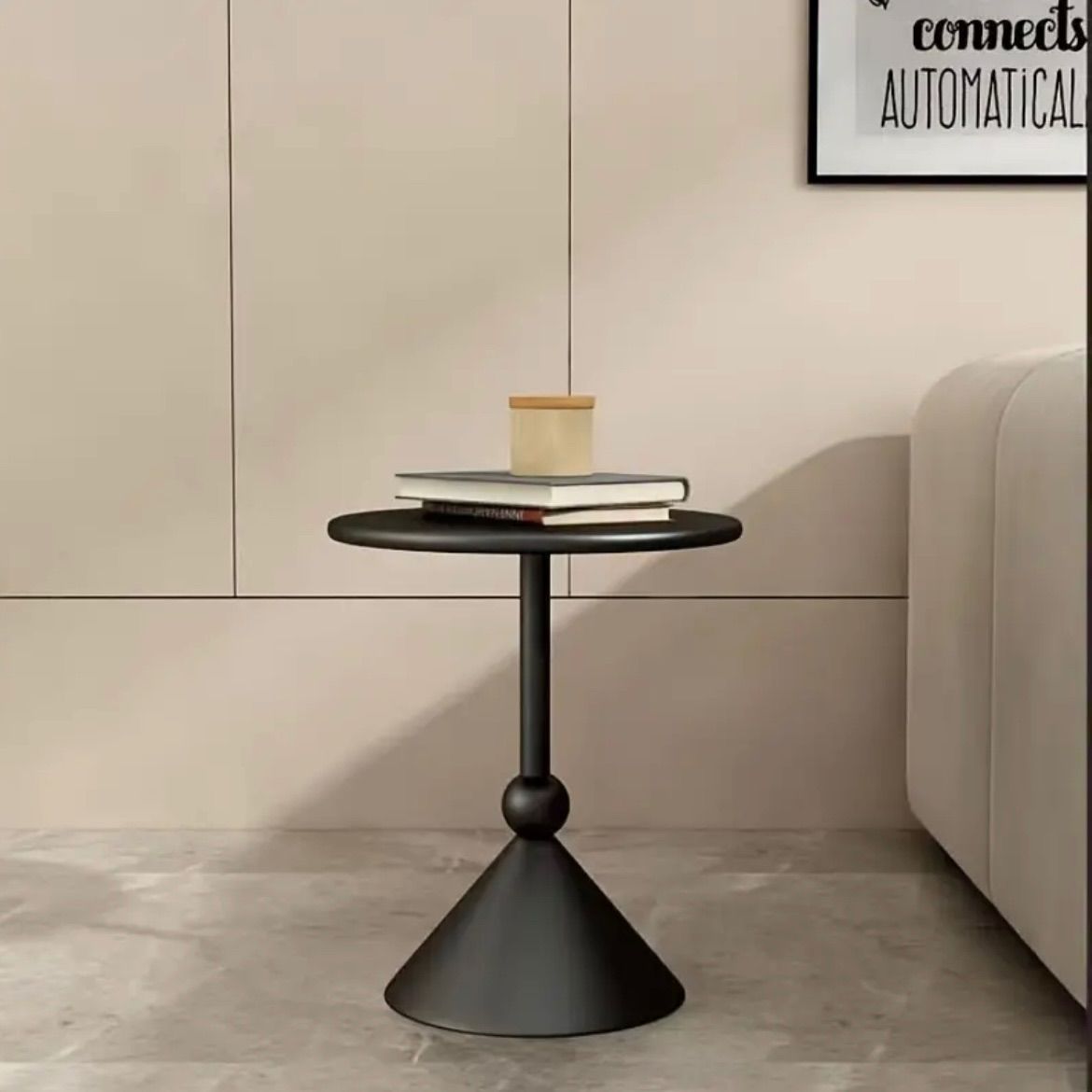 ナイトテーブル サイドテーブル テーブル ミニサイドテーブル モダン 北欧スタイル 北欧モダン モダン北欧風 小スペース コーヒーテーブル 丸い リビングルーム ダイニングルーム ベッドサイド ベッドサイドテーブル おしゃれ シック かっこいい ブラック