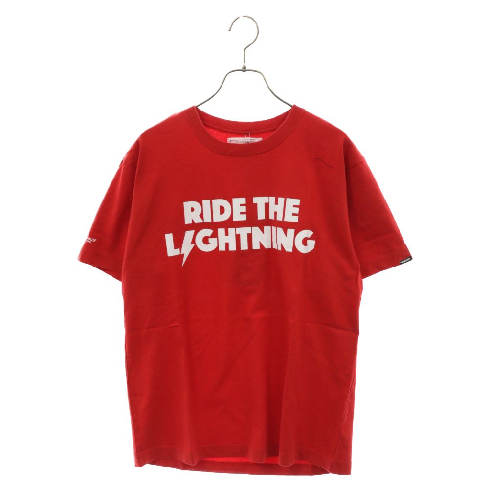 NEIGHBORHOOD (ネイバーフッド) ightning Tee ライトニング プリント クルーネック 半袖カットソー Tシャツ レッド 161PCNH-ST24S