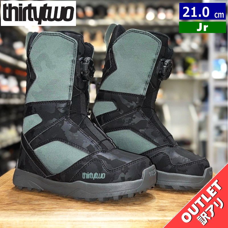 OUTLET 24-25 THIRTYTWO KIDS BOA BLACK GREEN 21cm サーティーツー キッズ ジュニア スノーボードブーツ 日本